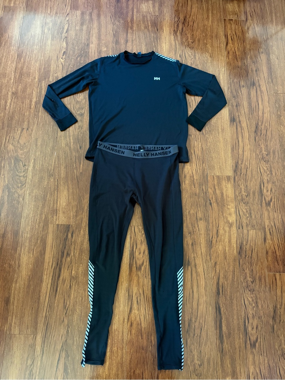 Helly Hansen Black Performance Base Layer Set with Branded Waistband
